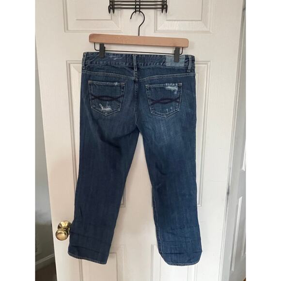 Vintage Abercrombie & Fitch Distressed Jeans Size 6 All Cotton Made in Hong Kong - Picture 2 of 8
